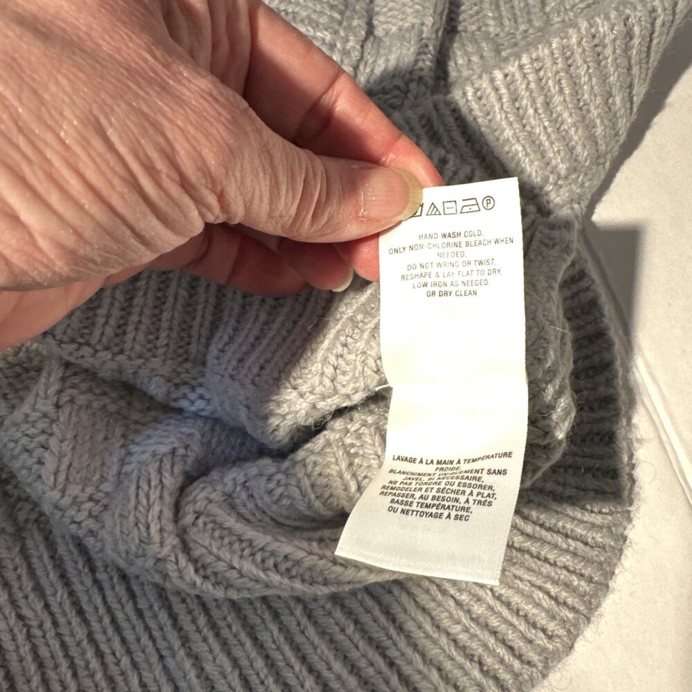 NWT ANTHROPOLOGIE Sweater Vest Women's XL Gray Sleeveless Boho Preppy Layering - Picture 8 of 13